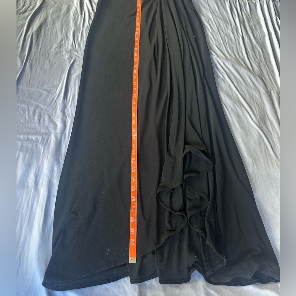 Ralph Lauren Elegant Black Sequin Full Length Gown - Picture 9 of 13